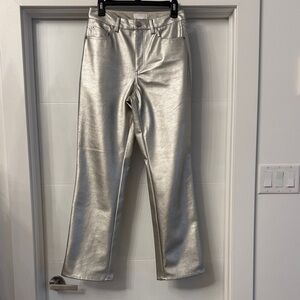 H&M Metallic Silver Pants